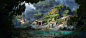 Mangrove roots_Aloy vs Crocodile- Burning Shores dlc.