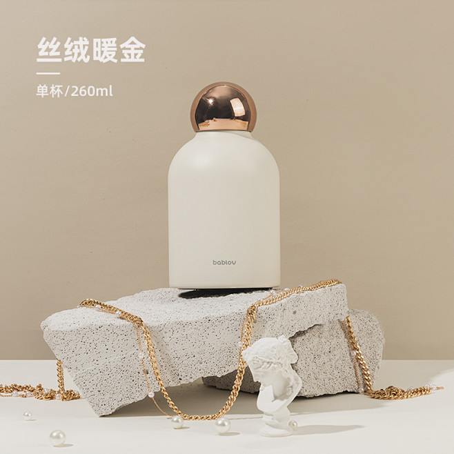 bablov暖手摇摇保温杯女士高颜值可爱...