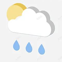 一个多云下雨的图标 免费下载 页面网页 平面电商 创意素材