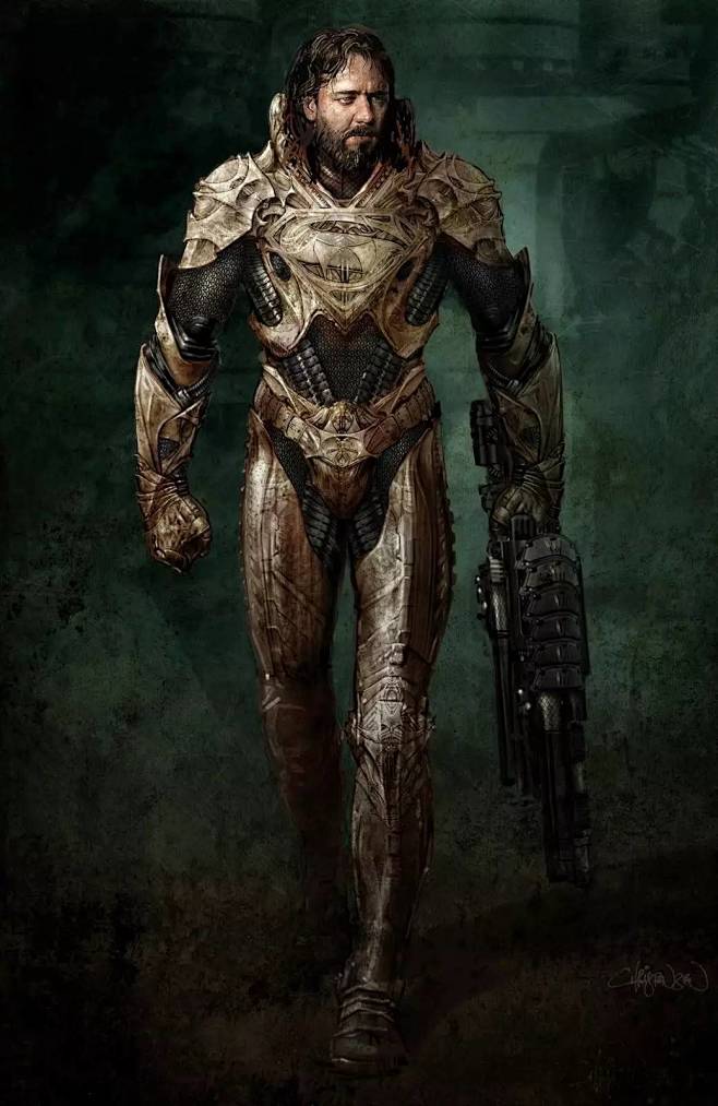 超人钢铁之躯氪星武士概念图