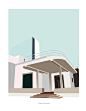 ArquiGuía : Editorial design project for an architectural guide of Guadalajara city, also a series of illustrations that represent the best of modernist architecture during the decade of the 50's and 60's, grouping the architects work such as Barragán, Er