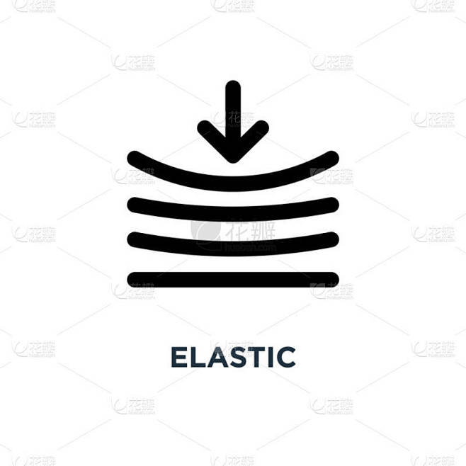 弹性图标。弹性概念符号设计, 矢量图