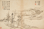 清代王翚山水册设色纸本册页十开01