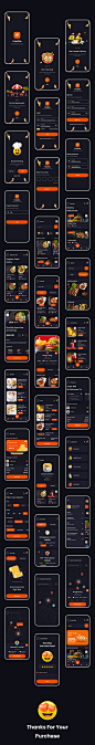 #APP模板#
美食外卖送/订餐实时订单追踪引导页app ui源文件xd fig模板-2