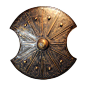 造型、工艺逼真的中世纪欧洲盾牌