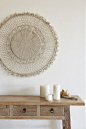The Mandala Wall Hanging was our first foray into round woven pieces for your walls, and it has remained a firm favourite ever since! Handmade – from start to finish – by fair trade artisans in remote rural communities of Bangladesh, this intricate piece 