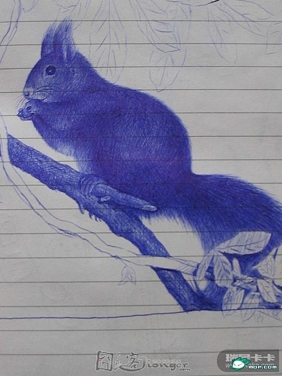 你能相信这是圆珠笔画的嘛？_囧照囧图-囧...