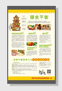 食品安全单页海报