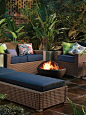 Piece together your perfect patio - fire pit included.: 
