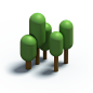 C4D树木与植物3D立体模型