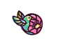 Colibri character mascot cute icon branding nature flower animal colibri logo illustration