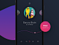精致的音乐播放器 app UI 界面谁Sketch素材下载
