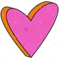 Pink Heart Sticker