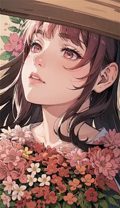 数字艺术漫画风少女插画-众图网
