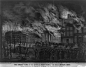 【第二次纽约大火】
发生于公元1835年12月16日，持续1天。为什么是第二次纽约大火？因为在1776年纽约也曾遭遇一次大火，但相比1835年的纽约大火规模小很多。第二次纽约大火起于曼哈顿的一个仓库，起火原因不明。当时纽约刮强风，火势蔓延很快。这场火灾导致纽约26家火灾保险公司中的23家破产。另外，纽约证交所虽然烧毁，但是交易记录却被一位证交所的员工抢救出来，这使得证交所很快恢复了元气。
