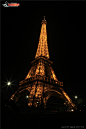 法国艾菲尔铁塔夜景图片素材
