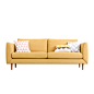 北欧小户型三人座位布艺沙发多功能舒适客厅现代简约家具沙发整装-淘宝网