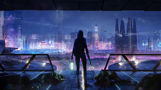 sci-fi-night-city-ci...
