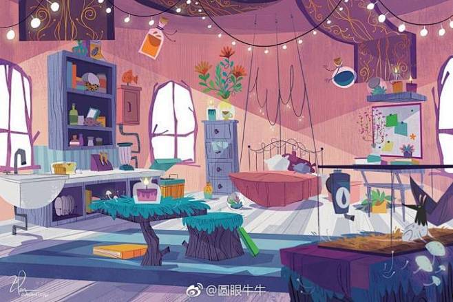 Zoe Persico作品，像色稿一样的...