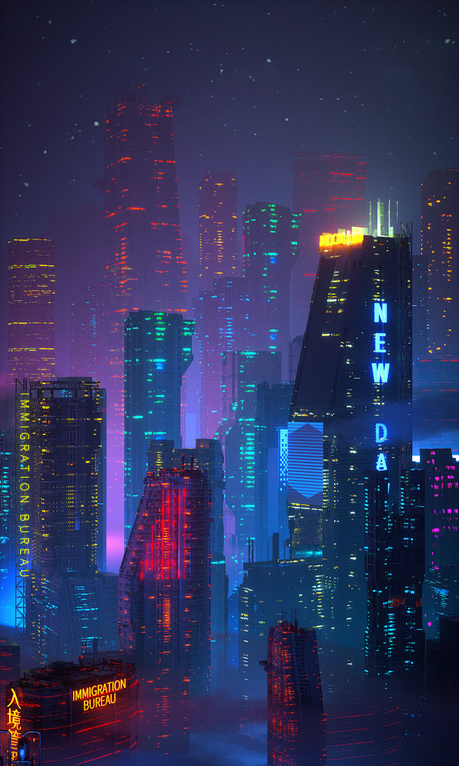 Scifi city-3D场景/科幻城市...