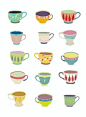 teacups illustration by Laura Amiss