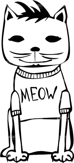 卡通小猫  - 源文件下载【酷图网】卡通小猫,漫画,手绘,logo,吉祥物,卡通吉祥物,动物,卡通动物,卡通人物,人物,印花,卡通印花,印花图案,T恤图案,热转印,卡通猫,猫,小猫,猫咪,橘猫,卡通橘猫,钓鱼,花猫,