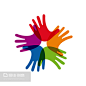 团队合作彩虹#向量,Teamwork rainbow # Vector - 图虫创意-全球领先正版素材库-Adobe Stock中国独家合作伙伴