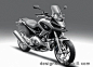 2012 Honda NC700X摩托车设计手绘效果图-交通工具设计手绘 - 中国最专业权威的工业设计手绘学习交流分享网站 -