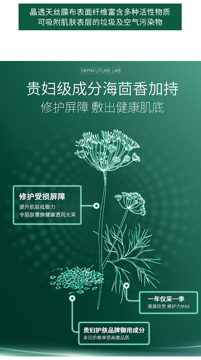 SKYNFUTURE/肌肤未来海茴香面膜...