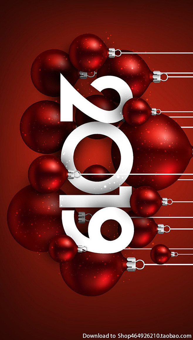 2019新年数字金色元旦时钟倒计时春节飘...