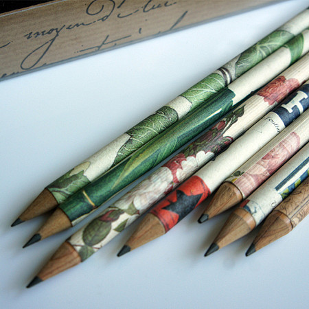 正品意大利原装进口文具tassotti复古包装纸铅笔文艺原创设计新款2013