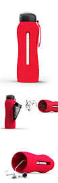 Water bottle that doubles as an amp for your iPhone