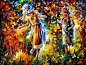 leonid afremov、Leonid Afremov、莫奈、绘图和插画 #水彩#