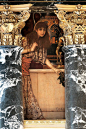 1890—1891年 维也纳分离派绘画大师 Gustav Klimt 古斯塔夫·克里姆特 为维也纳艺术史博物馆创作了十三副壁画 