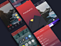 #设计秀# #APP设计# Alexander Zaytsev是一位超帅的俄罗斯设计师！经常在dribbble分享已经完成或者正在开发的APP界面，偏爱紫红色系混合中性色，整体布局非常舒服，周末一起来欣赏吧。​​​​小编@大丁丁少女猫大力 ​​​​