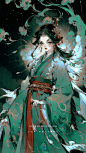 古风丨孔雀之章丨三春娥眉绿，二月柳叶舒 - 小红书