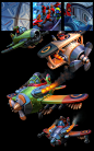 2D Illustrations: Fieldrunners II, Kosta Atanasov : Here are some of the illustrations I made for the Fieldrunners 2 tower defence game by Subatomic Studios. The work was very colaborative and in close cooperation between me and my extremely talanted coll