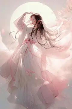 月下美人飞舞：翩如兰苕翠，宛...@PUPU影音的动态