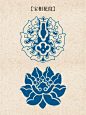 每日一画｜中国传统纹样图案｜宝相花纹 - 小红书