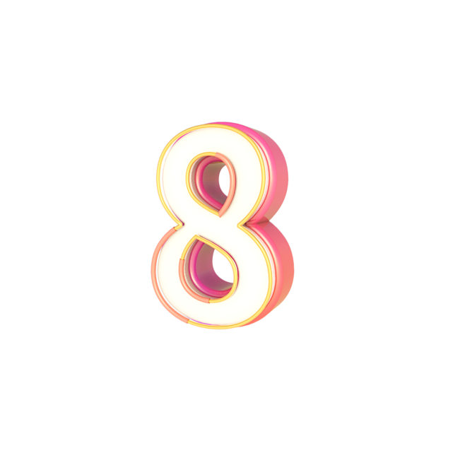 C4D立体数字-8