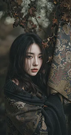 让AI画给我看：AI生成图 秋 #ai画# #ai人像写真# #手机壁纸# #ai人物写真照# #氛围感ai写真#