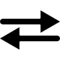 交换,双箭头,平行