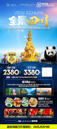 设计：+AMSJ520188采集到重庆四川旅游海报-原创