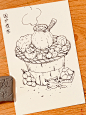 28/100线稿｜100张临摹计划｜钢笔淡彩