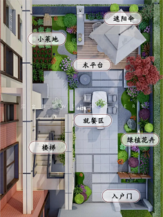 T-庭院平面图-花瓣网|陪你做生活的设计师 | 形景观
