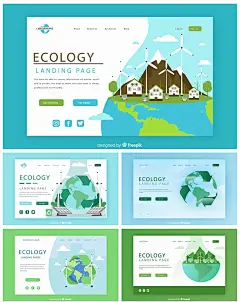 风力发电环保新能源节能减排插图画创意元素海报模板素材EPS设计-淘宝网