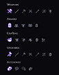 UI Design For Tales of Fallen Heroes: Alchemist - Inventory Category Icons