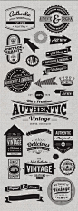 Vintage Style Badges and Logos