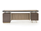 Deerskin executive desk with drawers PANAMERA By Formitalia : Download the catalogue and request prices of Panamera By formitalia, deerskin executive desk with drawers