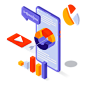 Online business goal Illustration